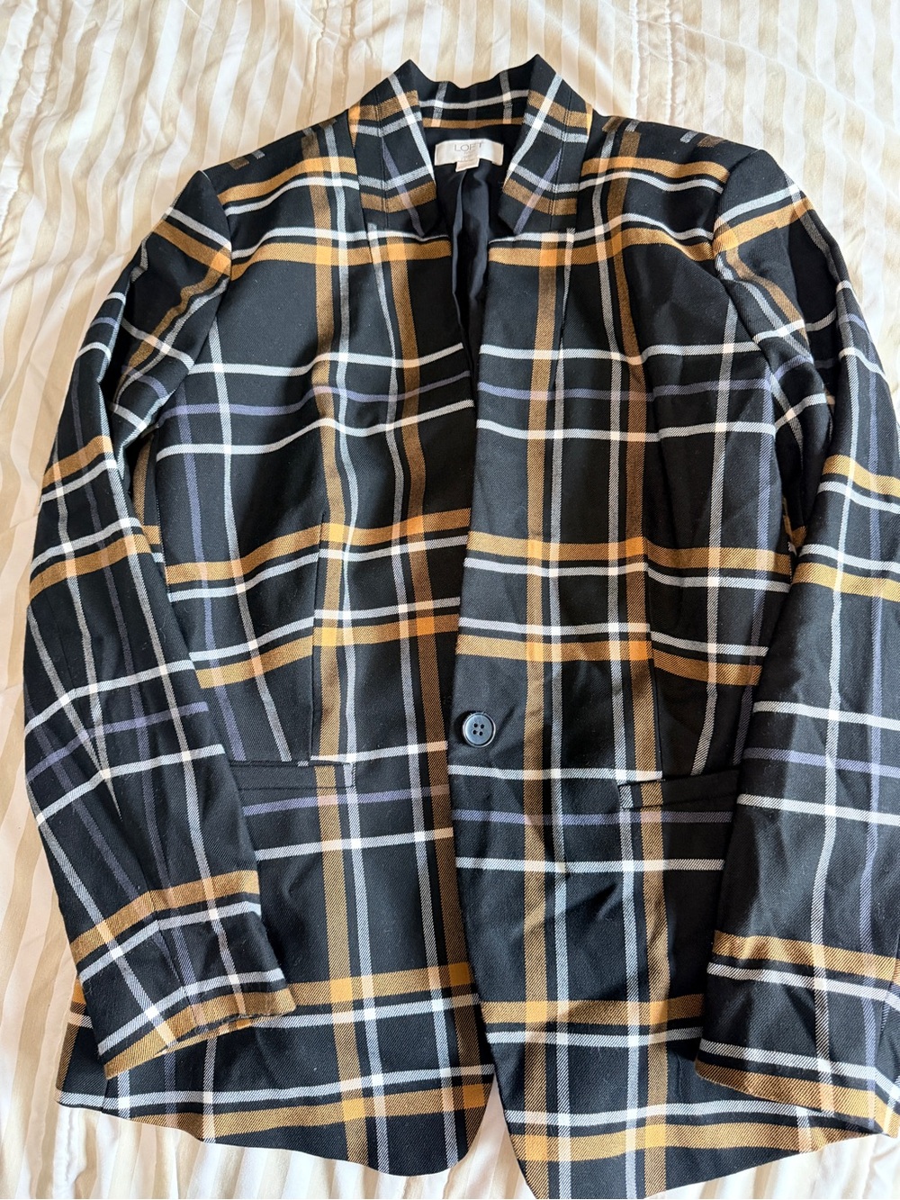 Black Plaid Women’s Blazer